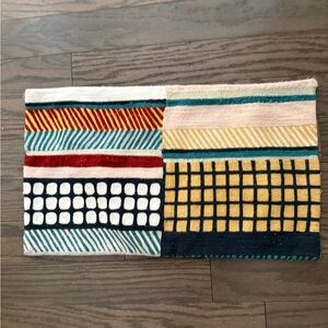 West Elm Multicolor Geometric Accent Pillow